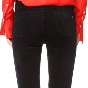 Rag & Bone Velveteen Cropped, Flared Jean